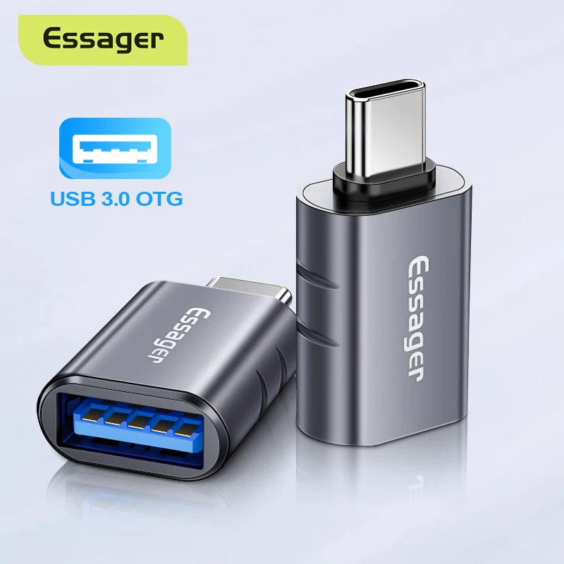 Essager Кабель с разъемом USB типа C OTG адаптер Type &quotпапа&quot в 3 0 Женский конвертер для