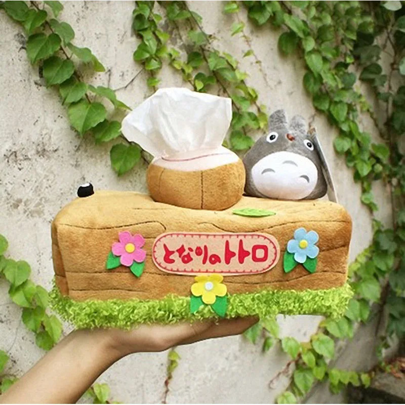 Totoro плюшевая кукла коробка с салфетками японское аниме Шиншилла экстракция
