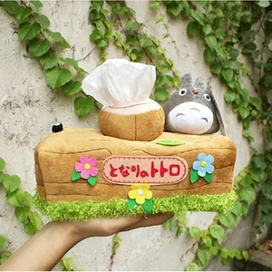 Totoro плюшевая кукла, коробка с салфетками, японское аниме, Шиншилла, экстракция, бытовой продукт, офисный стол, украшение автомобиля, подарок для девочки