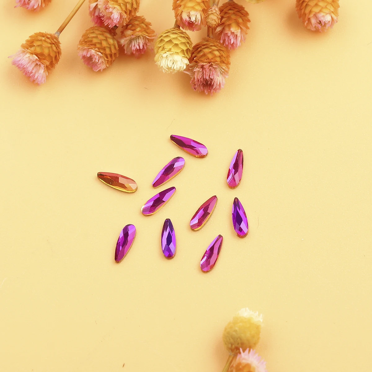 Блестящая искусственная кожа красочная длинная и плоская задняя сторона с