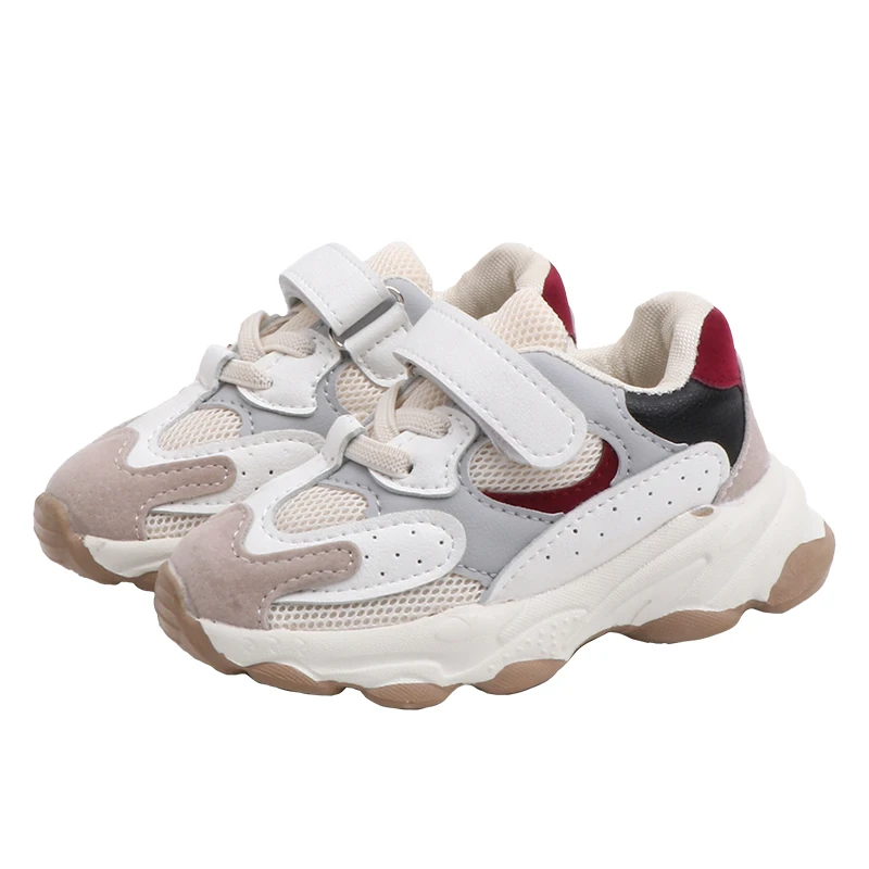 Fashion Children Casual Sneakers Baby Boys Shoes for Girls Mesh Breathable Anti-Slip Letters Toddler Soft Soled shoe | Детская одежда и