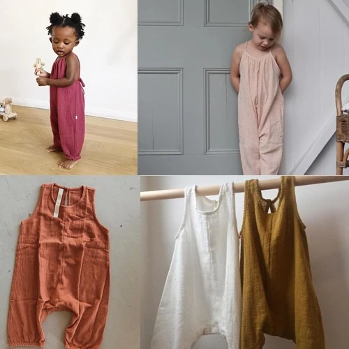 Girl Overalls Baby Boy Linen Clothes Fashion Rompers Boys Shorts Children Jumpsuits | Мать и ребенок