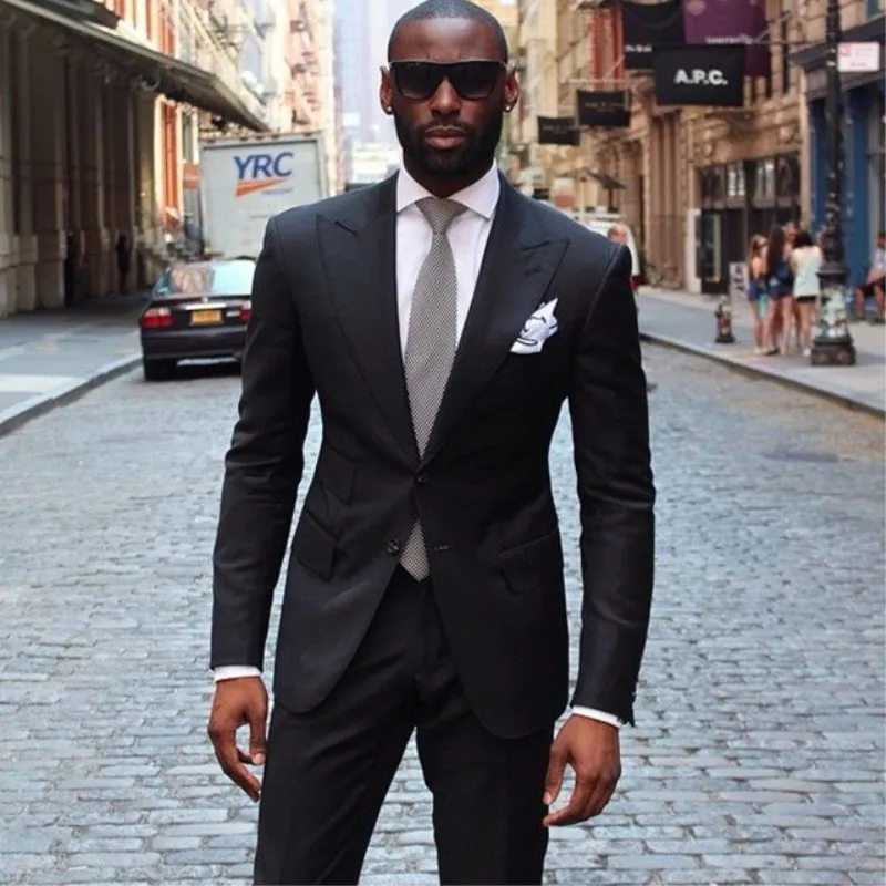 9 Двубортный светло-голубой Slim Fit смокинг для шафера, жениха с заостренными лацканами Для мужчин костюмы Best человек 2 шт. костюм для свадьбы(куртка+ штаны - Цвет: 9