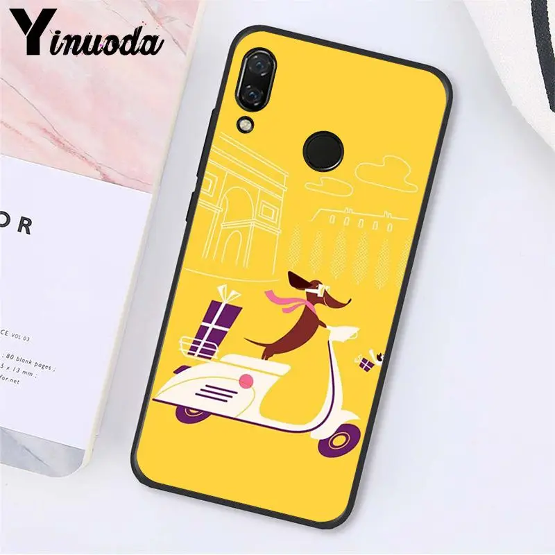 Чехол для телефона Yinuoda с изображением мультяшных животных собак таксы Xiaomi Redmi8 4X