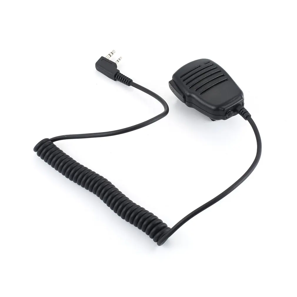 

Rainproof 2-pin Shoulder Remote Speaker Mic Microphone PTT for Kenwood Wouxun Puxing Baofeng Two Way Radio 2pin