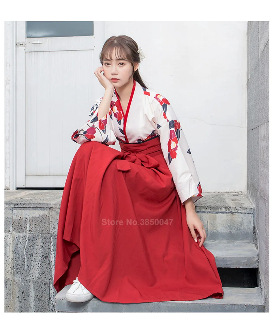 Китайское платье Hanfu, традиционный костюм, длинное платье с цветочным рисунком, древнее народное Новогоднее платье для женщин, косплей на Хэллоуин, новогодние вечерние платья