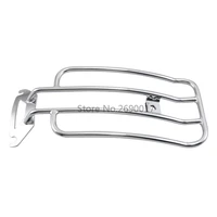 new motorcycle chrome black rear fender luggage rack support shelf solo seat for harley davidson electra glide road king 1998 up