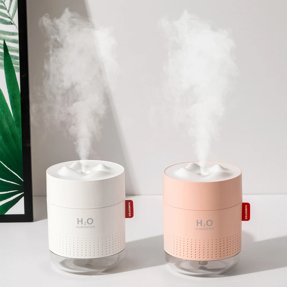 

Portable Ultrasonic Humidifier 500ML Snow Mountain H2O USB Aroma Air Diffuser With Romantic Night Lamp Humidificador Difusor