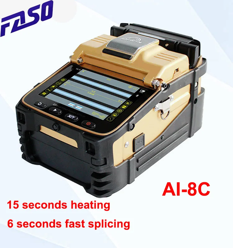 

AI-8C Signalfire Automatic Optical Fiber Fusion Splicer Intelligent FTTH Fiber Optic Welding Splicing Machine Tool Kit