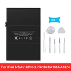 Аккумулятор 7340 мАч для iPad 6 Air 2, сменная батарея для iPad 5 Pro 9,7 A1567 A1674 A1893 Air 1, аккумуляторная батарея с инструментами