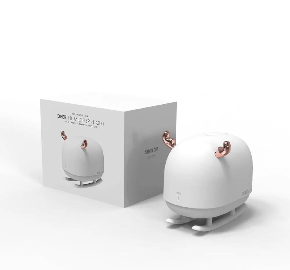

Xiaomi mijia Youpin SOTHING USB Air Humidifiers 260ML Air Purifier Night Light USB Home Deer Air Humidifiers Atmosphere Nano