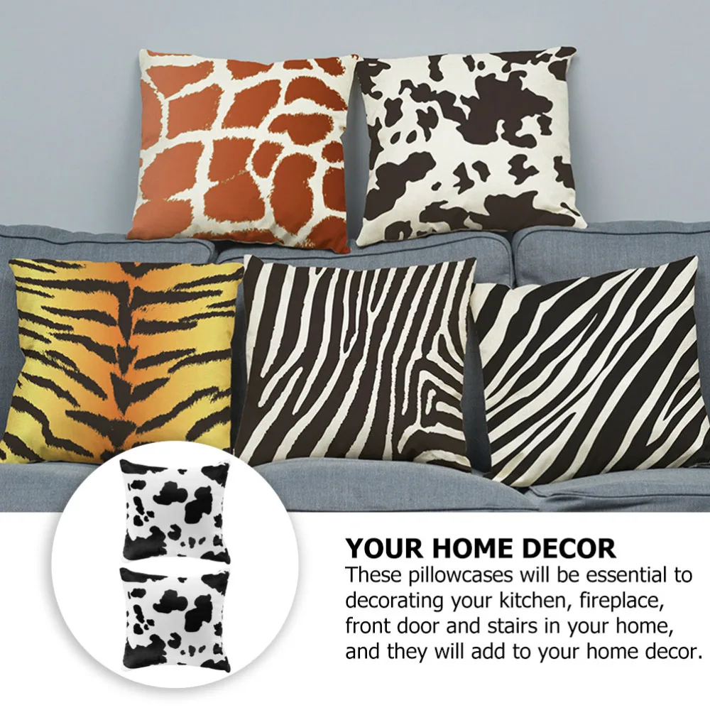 

2Pcs Adorable Cushion Cover Pillow Cover Cushion Cover Pillowcase