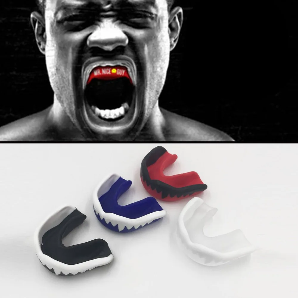 

Professional Soft EVA Sport Football Basketball Thai Boxing Mouth Guard Adult Karate Muay Safety Mouth Protective Teeth Guard