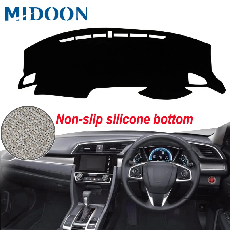 MIDOON для Honda civic 2016 2017 2018 2019 10 поколения чехлы стайлинга автомобиля коврик