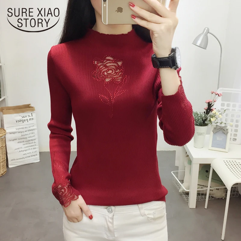 Осень г.; sueter mujer invierno; повседневная трикотажная обувь на плоской подошве с круглым вырезом из полиэстера; truien dames; зимняя женская обувь; nouveaute 7011 50