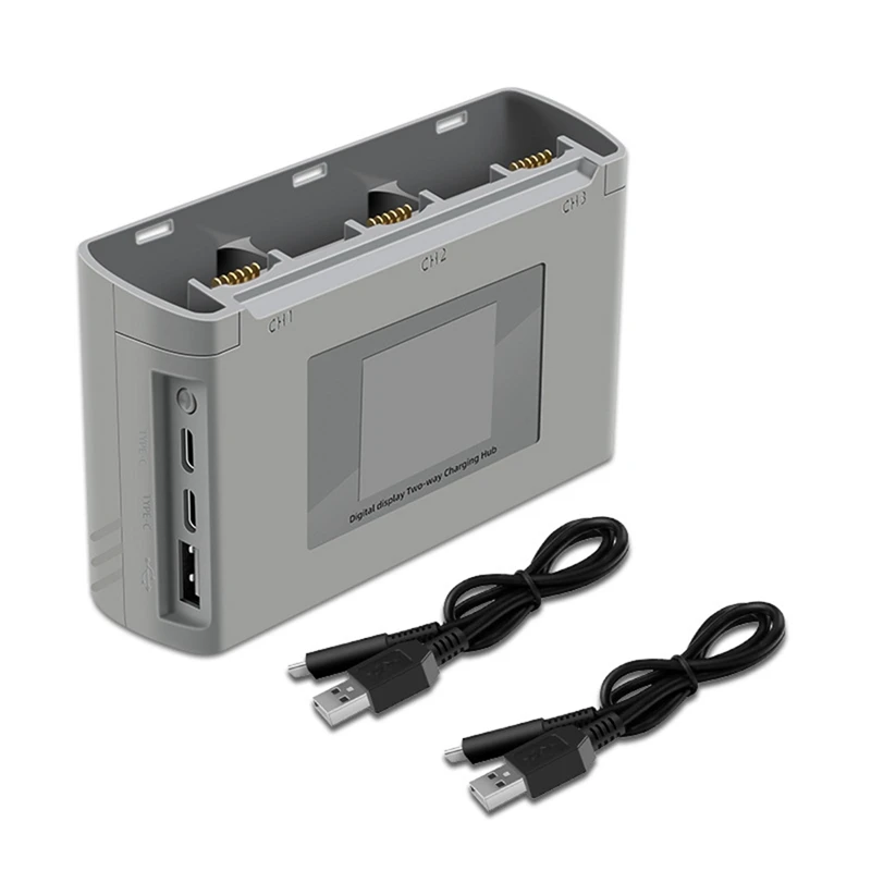

Drone Batteries Colorful Screen Digital Display Two Way Charging Hub USB Battery Charger for DJI Mini SE Accessories
