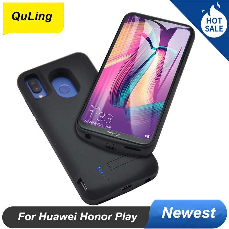 

5000 Mah For Huawei Honor Play Battery Case Smart Phone Stand Cover Power Bank For Huawei Honor Play Battery Charger Case