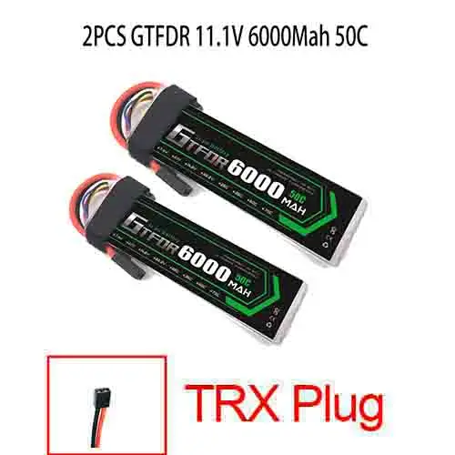 2PCS6000SOFTTRX 2S 3S 4S 5200mAh 6000mAh 7000MAH 7,4 V 11,1 V 14,8 V 50C 60C 100C 120C GTFDR Lipo батарея для X-MAXX E-REVO RC автомобилей Лодка Дрон - Цвет: 2PCS6000SOFTTRX
