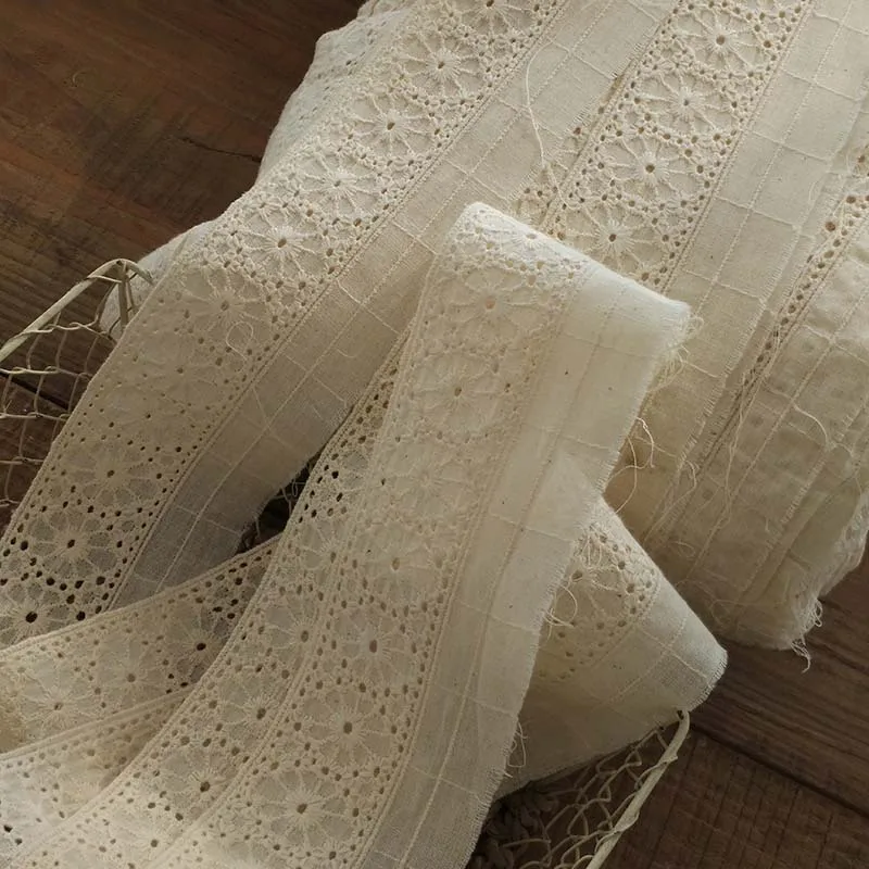 Лента с цветочной вышивкой ширина 7 см|Кружево| |