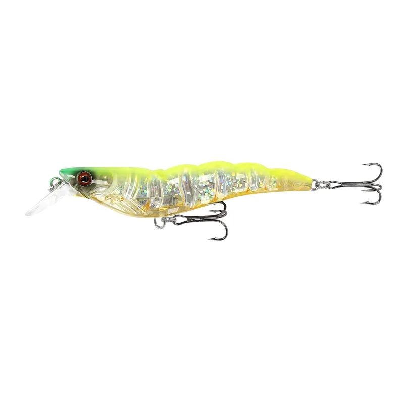 Bassland Лазерная пластиковая приманка для креветок рыболовная 100 мм 13 г блесна ловли