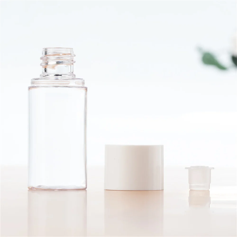 1 PC Transparent Screw Cap Bottle Toner Sample Empty Bottle Cleansing Oil Travel Skin Care Cosmetics Refillable Bottles
