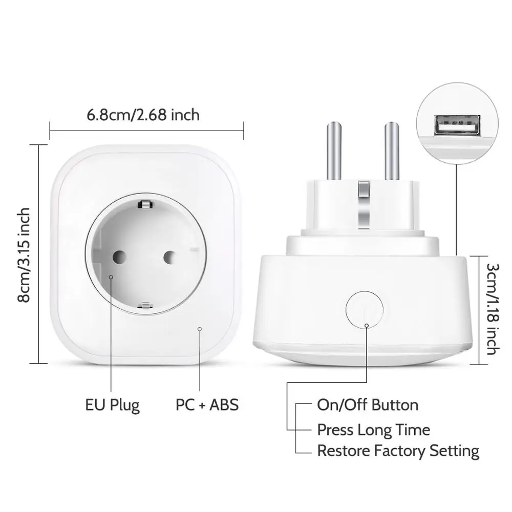 Умная розетка Electirc wifi вилка 2019 enchufe inteligente google home|Умные розетки| |