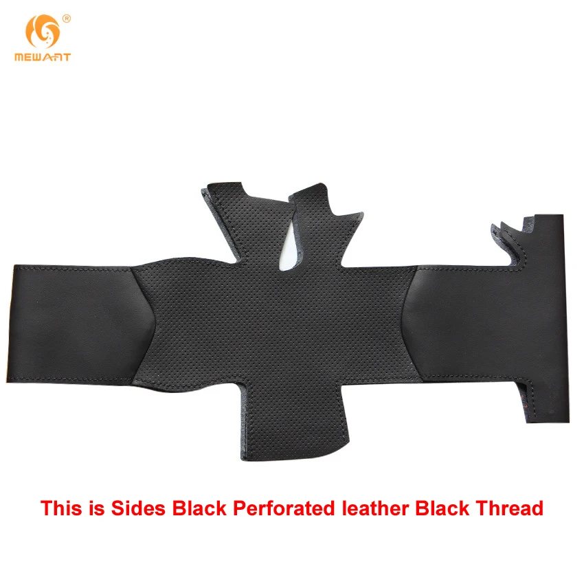 MEWANT черный чехол рулевого колеса автомобиля из искусственной кожи для Peugeot 508