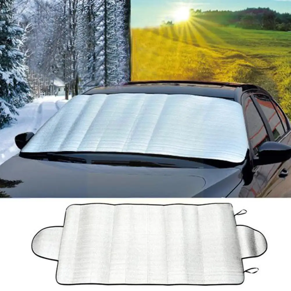 

Universal Portable Car Sun Shade Cover Windscreen Cover Dust Protector Winter Anti 150*70cm Heat Frost Ice V2E1