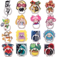 FD0794 Anime Shape Metal Finger Ring Stand Holder DIY Phone Bracket Mobile Phone Holder Cartoon Cell Phone Docks Accessories