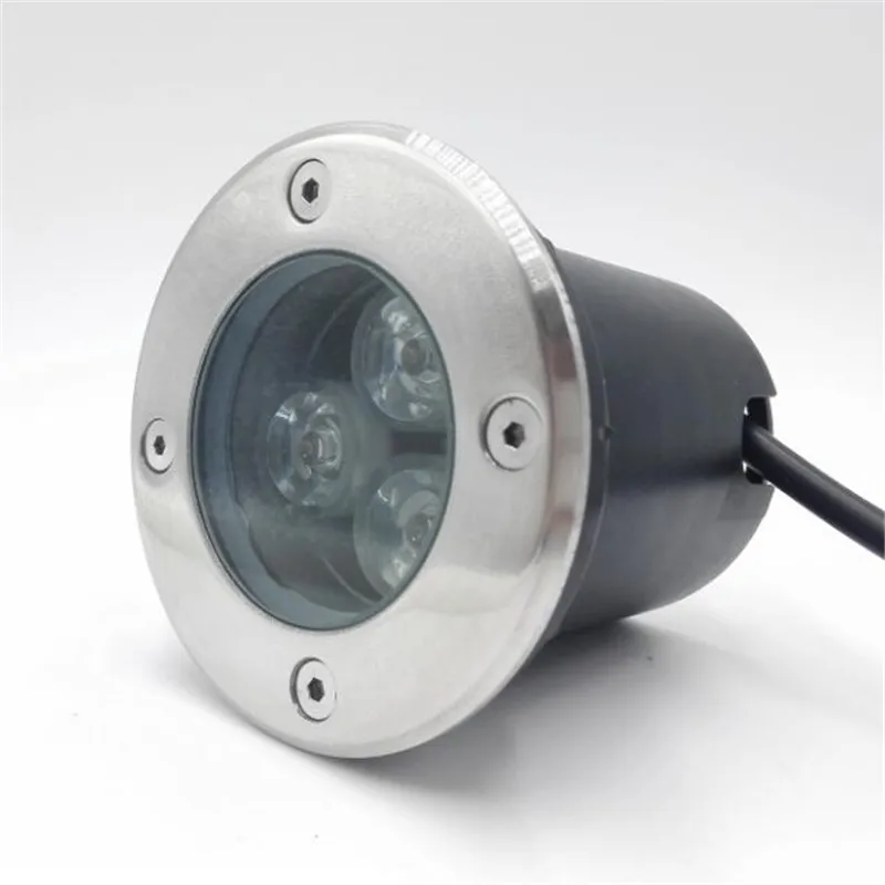 Водонепроницаемый 3*3 Вт 9 светодиодный подземный светильник Напольная Лампа для