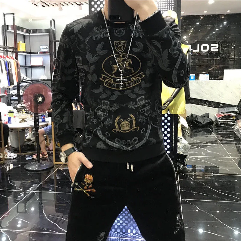 

Мужская толстовка с капюшоном и круглым вырезом, из чистого хлопка