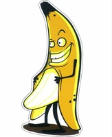 evil banana sex funny stickers naughty cartoon tool box bumper windows car sticker vinyl decal