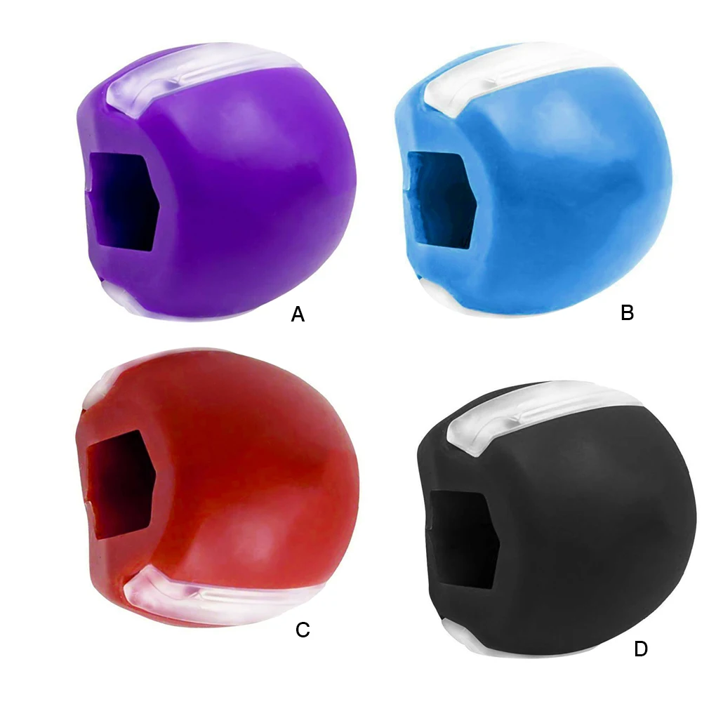 

Food-grade Silica Gel JawLine Exercise Chew Ball Muscle Trainin Fitness Ball Neck Face Toning Jawrsize Jaw Muscle Training