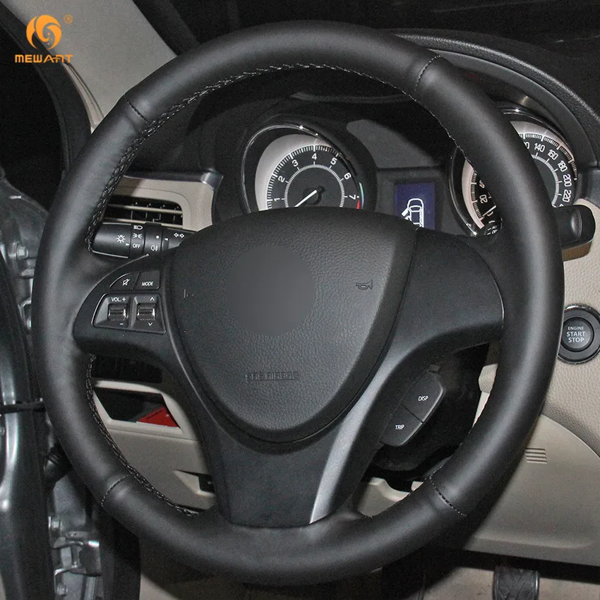 MEWANT черный чехол на руль автомобиля из натуральной кожи для Suzuki Kizashi 2010