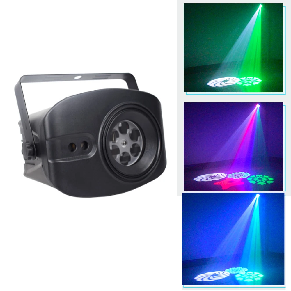2020 newest RGBW Disco Light DJ LED Laser Stage Projector red blue green Lamp USB Rechargeable Wedding Birthday Party DJ Lamp