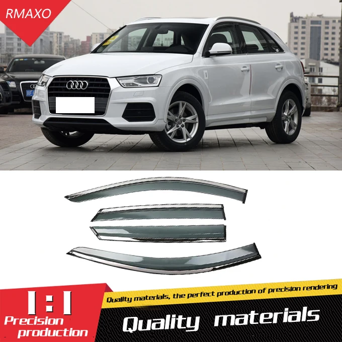 Для Audi Q3 2013-2017 Пластиковый оконный козырек вентиляционные оттенки Защита от