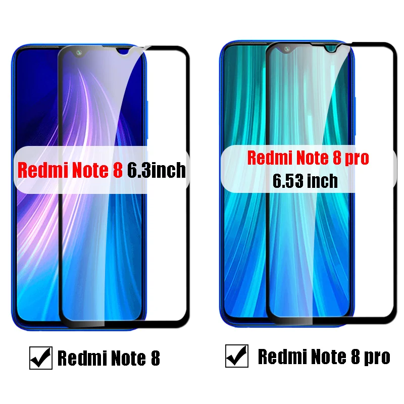 Защитное стекло Redmi Note 8 Pro закаленное защита экрана на Ksiomi для Xiaomi Remi Not Note8 8pro Not8