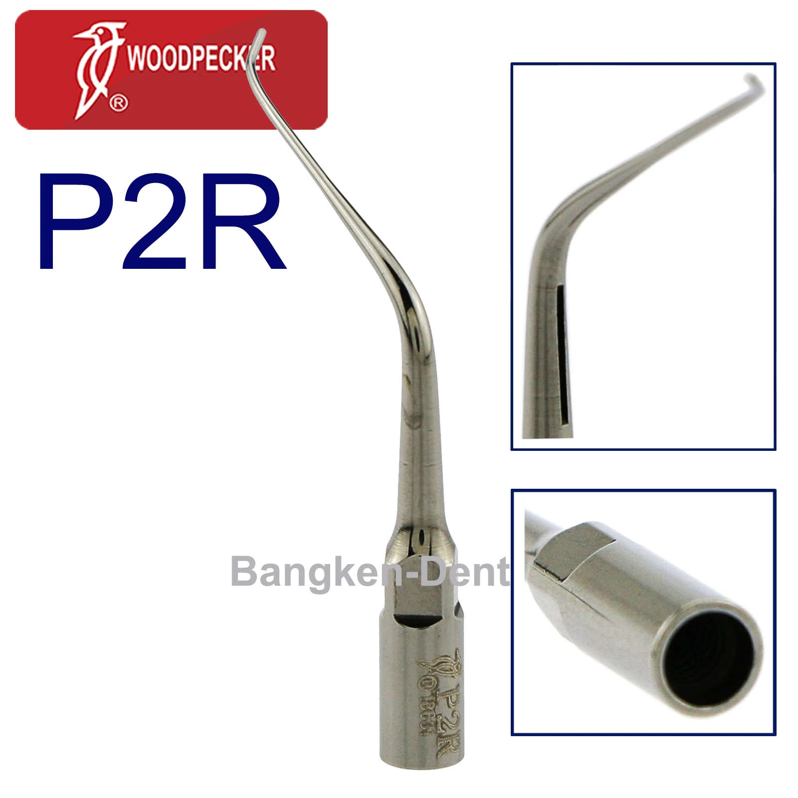 Woodpecker 100% Original Dental Ultrasonic Scaler Tip Periodontal Scaling Tips P2L P2R Diamond Coated P2LD P2RD UDS EMS
