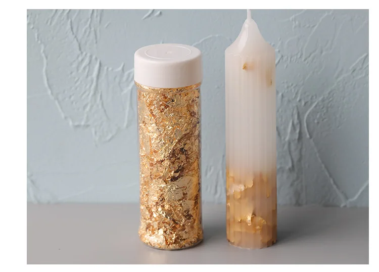 

50 Bottles Gold Foil of The Candle 2g Wax Foil Handmade Candles Creative Scented Candles DIY Materials Mousse Foil Decoration