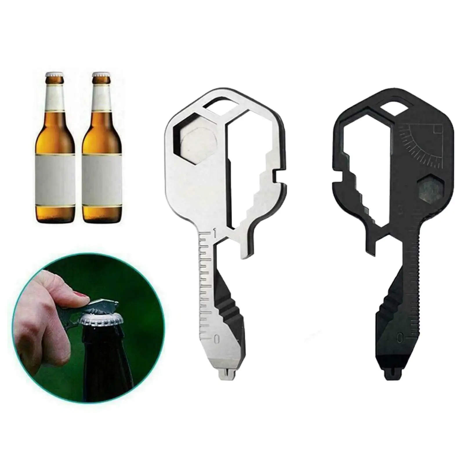 

Travel Multi-Tool Key Shaped Pocket Tool for Keychain Portable Tools Wrench