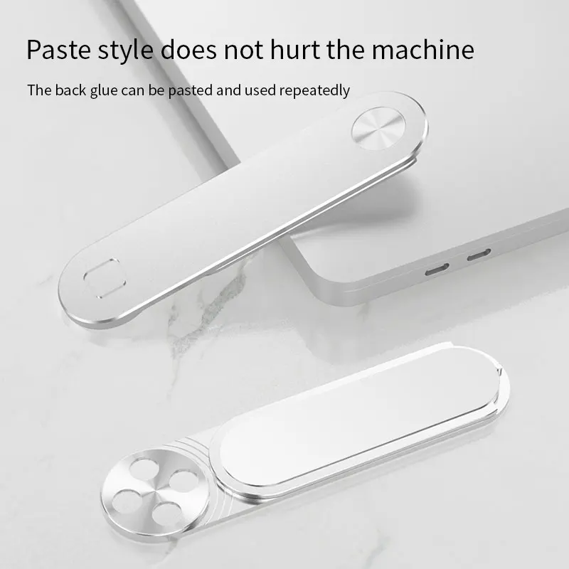 magnetic phone holder aluminium alloy dual screen laptop screen expand stand folding side mount for ipad iphone xiaomi bracket free global shipping