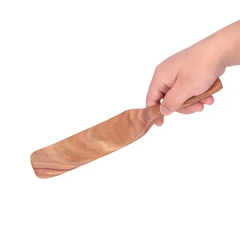 Деревянная лопатка с антипригарным покрытием коричневого цвета для семьи