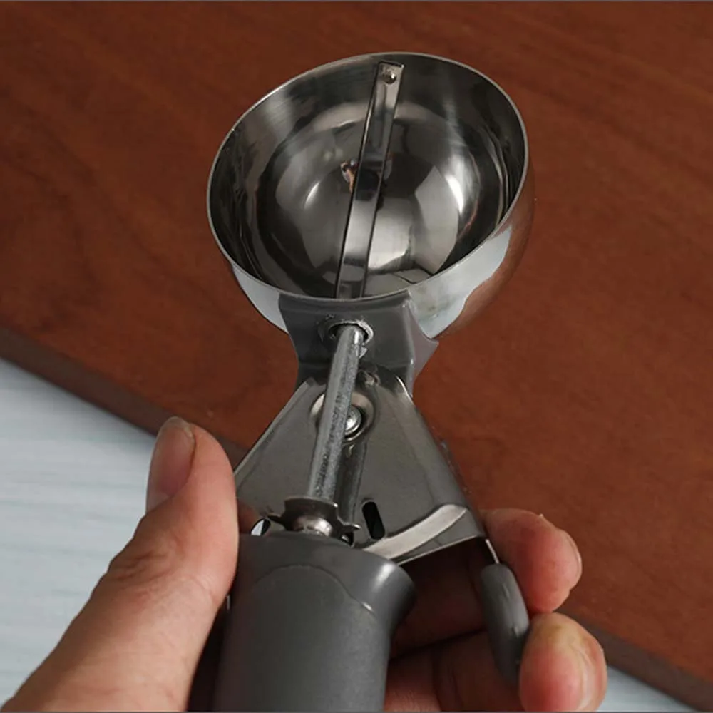 1 Pcs Stainless Steel Ice Cream Scoop Ball Maker Cookie Dough Meat Balls Rice Dishes Spoon Kitchen Tools | Дом и сад