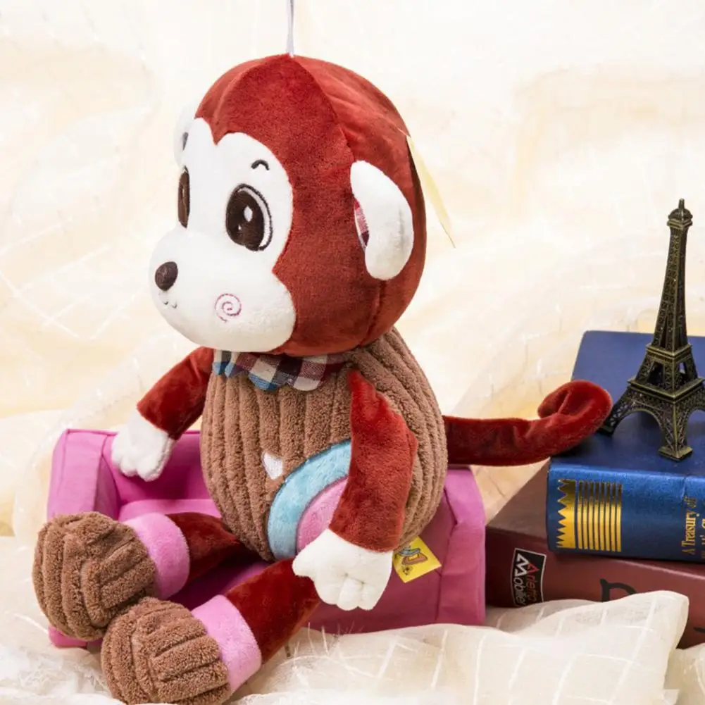 Kuulee прекрасный мультфильм обезьяна мягкая плюшевая игрушка одета ткань с