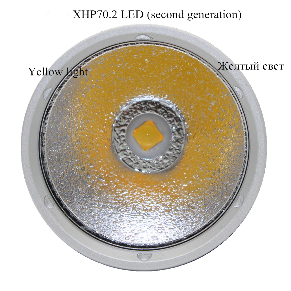 XHP70.2 LED Yellow/White Light 4000 Lumens Diving Flashlight 26650 Torch Underwater 100M xhp70.2 spearfishing led diving lamp |