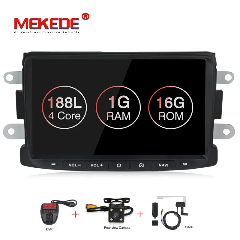 camera dvr DAB Продукт продаж! android 9 Автомобильный gps навигатор мультимедийный плеер для Lada Xray 2/RENAULT Dacia/Duster/Logan/Sandero с DSP - Цвет: camera dvr DAB
