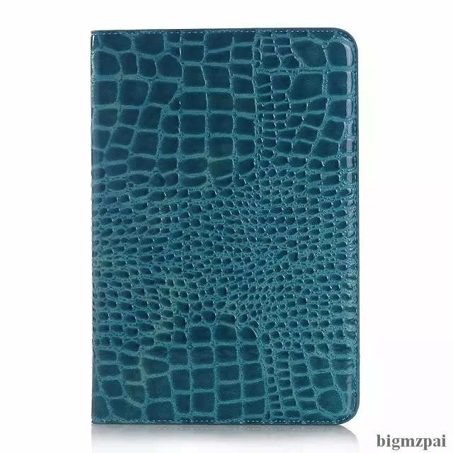 Чехол для планшета для samsung Galaxy Tab S2 9,7 T810 T815 SM-T815 из искусственной кожи с узором «крокодиловая кожа», защитный чехол-книжка с подставкой - Цвет: blue