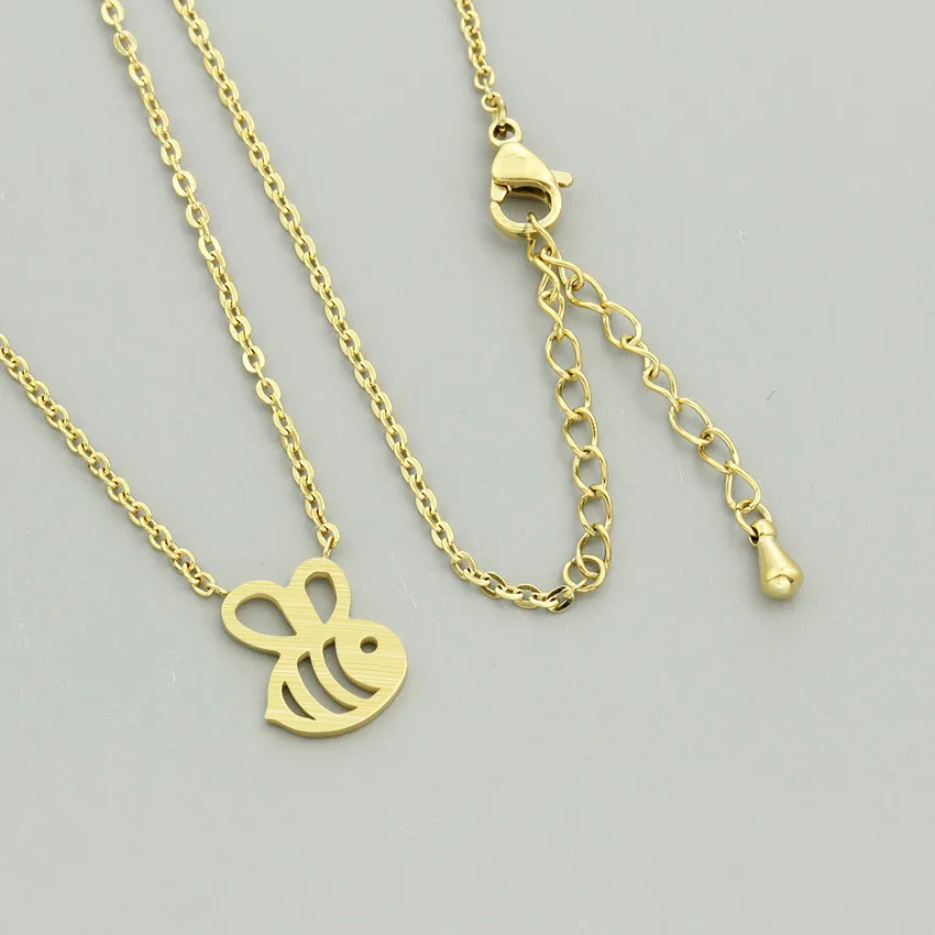 Ожерелье с подвеской в виде Золотой пчелы и диких животных вечерние аксессуары