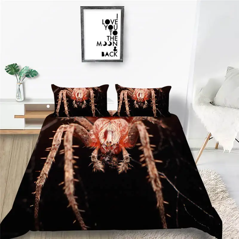 

2020 New Bed Sets Spider Unique Design Print Duvet Cover Sets For Children Teens Adults