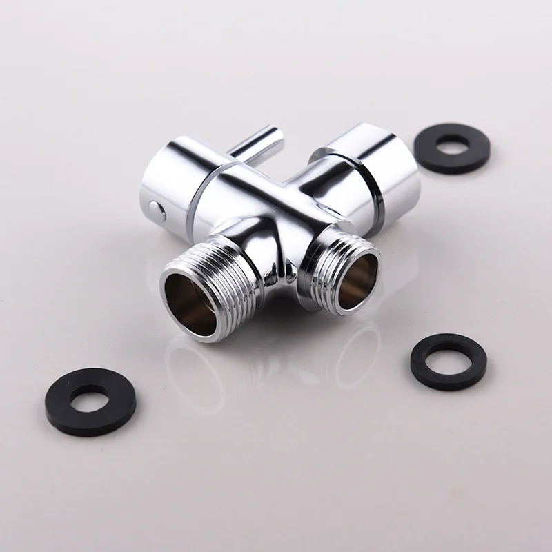 

Copper chrome-plated water separator toilet companion spray gun tee fittings Bidet water separator valve